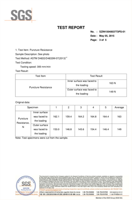 2015-Foil bag-封边强度-穿刺-水蒸气透过率